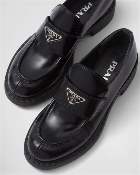 Mocassini Leather Loafers By Prada .